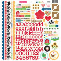 Bella Blvd - EIEIO Collection - 12 x 12 Cardstock Stickers - Doohickey