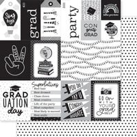 Bella Blvd - Cap and Gown Collection - 12 x 12 Double Sided Cardstock - Cap and Gown Daily Details