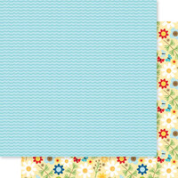 Bella Blvd - Lake Life Collection - 12 x 12 Double Sided Paper - Boat Waves
