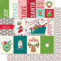 Bella Blvd - Merry Little Christmas Collection - 12 x 12 Double Sided Cardstock - Daily Details