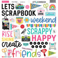 Bella Blvd - Let's Scrapbook! Collection - Chipboard Stickers - Ciao Icons