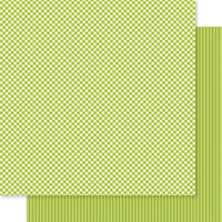 Bella Blvd - Bella Besties Collection - 12 x 12 Double Sided Paper - Pickle Juice Gingham And Stripes