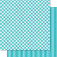 Bella Blvd - Bella Besties Collection - 12 x 12 Double Sided Paper - Ice Gingham And Stripes