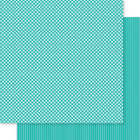 Bella Blvd - Bella Besties Collection - 12 x 12 Double Sided Paper - Gulf Gingham And Stripes