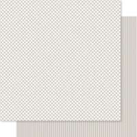 Bella Blvd - Bella Besties Collection - 12 x 12 Double Sided Paper - Scallop Gingham And Stripes