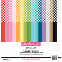 Bella Blvd - Bella Besties Collection - 12 x 12 Collection Pack - Gingham And Stripes Rainbow