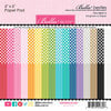 Bella Blvd - Bella Besties Collection - 6 x 6 Paper Pad - Gingham And Stripes Rainbow