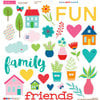 Bella Blvd - Home Sweet Home Collection - Chipboard Stickers - Icons