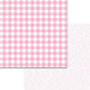 Bella Blvd - Plaids and Dotty Collection - 12 x 12 Double Sided Paper - Cotton Candy