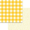 Bella Blvd - Plaids and Dotty Collection - 12 x 12 Double Sided Paper - Bell Pepper