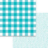 Bella Blvd - Plaids and Dotty Collection - 12 x 12 Double Sided Paper - Ice