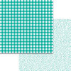 Bella Blvd - Plaids and Dotty Collection - 12 x 12 Double Sided Paper - Gulf