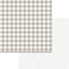 Bella Blvd - Plaids and Dotty Collection - 12 x 12 Double Sided Paper - Scallop