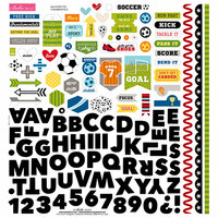 Bella Blvd - Soccer Collection - 12 x 12 Cardstock Stickers - Fundamentals