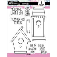 Brutus Monroe - Clear Photopolymer Stamps - Birdhouses
