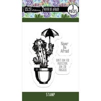 Brutus Monroe - Succulent And Cactus Collection - Clear Photopolymer Stamps - Never Be Afraid