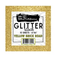 Brutus Monroe - 6 x 6 Glitterstock Sheets - Yellow Brick Road - 10 Pack