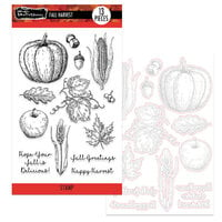 Brutus Monroe - Die and Clear Photopolymer Stamp Set - Fall Harvest