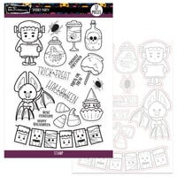 Brutus Monroe - Die and Clear Photopolymer Stamp Set - Spooky Party