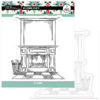 Brutus Monroe - Merry Making Collection - Die and Clear Photopolymer Stamp Set - Welcoming Hearth