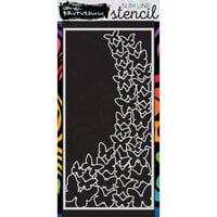 Brutus Monroe - Wings Of Lace Collection - Slimline - Stencils - Fluttering Flight