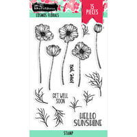 Brutus Monroe - Clear Photopolymer Stamps - Cosmos Florals