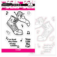 Brutus Monroe - Dynamic Duos Collection - Die and Clear Photopolymer Stamp Set - You Lift Me Up