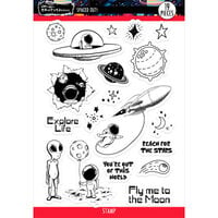 Brutus Monroe - Space Robots Collection - Clear Photopolymer Stamps - Spaced Out!