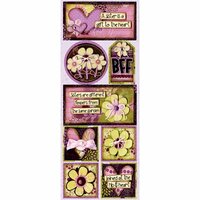 Bo Bunny Press - Jazmyne Collection - Cardstock Stickers - Pretty Sisters