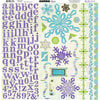 Bo Bunny Press - Winter Joy Collection - Christmas - 12 x 12 Cardstock Stickers - Winter Joy Combo