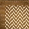 BoBunny - Double Dot Designs Collection - 12 x 12 Double Sided Paper - Chevron - Decaf