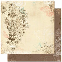 Bo Bunny Press - Gabrielle Collection - 12 x 12 Double Sided Paper - Romance