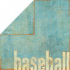 Bo Bunny Press - Homerun Baseball Collection - 12x12 Double Sided Paper - Double Play
