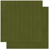 Bo Bunny Press - Double Dot Designs Collection - 12 x 12 Double Sided Paper - Stripe - Olive