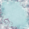 Bo Bunny Press - Snowy Serenade Collection - 12 x 12 Glittered Paper - Snowy Serenade, BRAND NEW