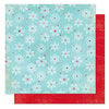 Bo Bunny Press - Tis The Season Collection - Christmas - 12 x 12 Double Sided Paper - Tis The Season Snow Flakes