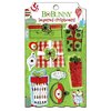 Bo Bunny - Mistletoe Collection - Christmas - Layered Chipboard Stickers with Glitter and Jewel Accents