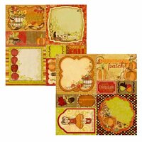 Bo Bunny - Apple Cider Collection - 12 x 12 Double Sided Paper - Cut Outs