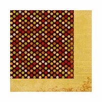 Bo Bunny - Apple Cider Collection - 12 x 12 Double Sided Paper - Dot