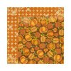 Bo Bunny - Apple Cider Collection - 12 x 12 Double Sided Paper - Pumpkin Patch