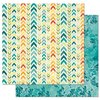 Bo Bunny - Key Lime Collection - 12 x 12 Double Sided Paper - Makin' Waves