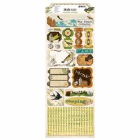 BoBunny - Trail Mix Collection - Cardstock Stickers - Camping