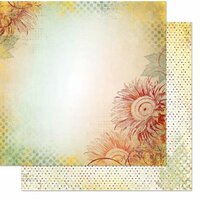 Bo Bunny - Autumn Song Collection - 12 x 12 Double Sided Paper - Sunflower