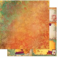 Bo Bunny - Autumn Song Collection - 12 x 12 Double Sided Paper - Twilight