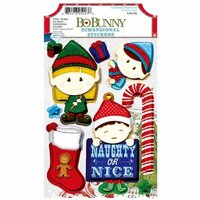 Bo Bunny - Elf Magic Collection - Christmas - 3 Dimensional Stickers