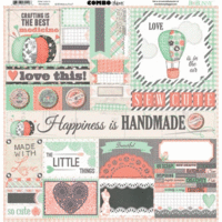 Bo Bunny - Pincushion Collection - 12 x 12 Cardstock Stickers - Combo