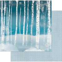 Bo Bunny - Woodland Winter Collection - 12 x 12 Double Sided Paper - Frosty Morning