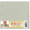 BoBunny - 9x9 Bare Naked Binder - Refill Kit - 6 Tabbed Refill Pages