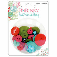 Bo Bunny Press - Persuasion Collection - Buttons and Bling, CLEARANCE