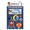 Bo Bunny Press - Blast Off Collection - 3 Dimensional Stickers with Glitter and Jewel Accents